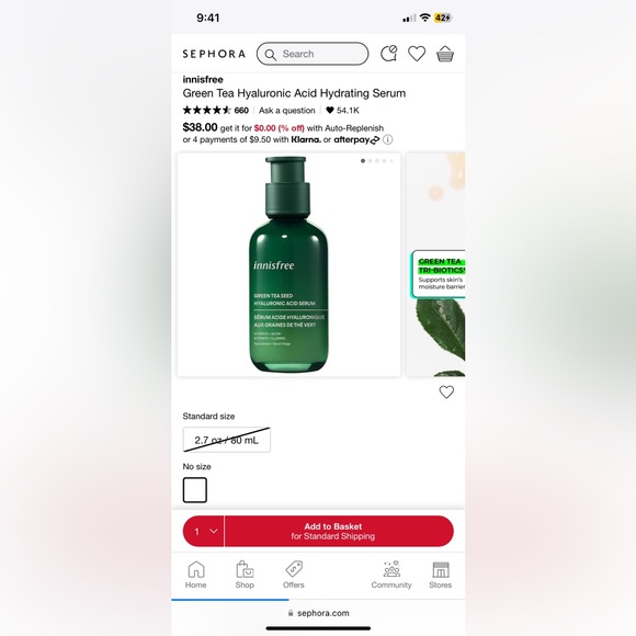 Innisfree Green Tea Serum - Picture 7 of 9